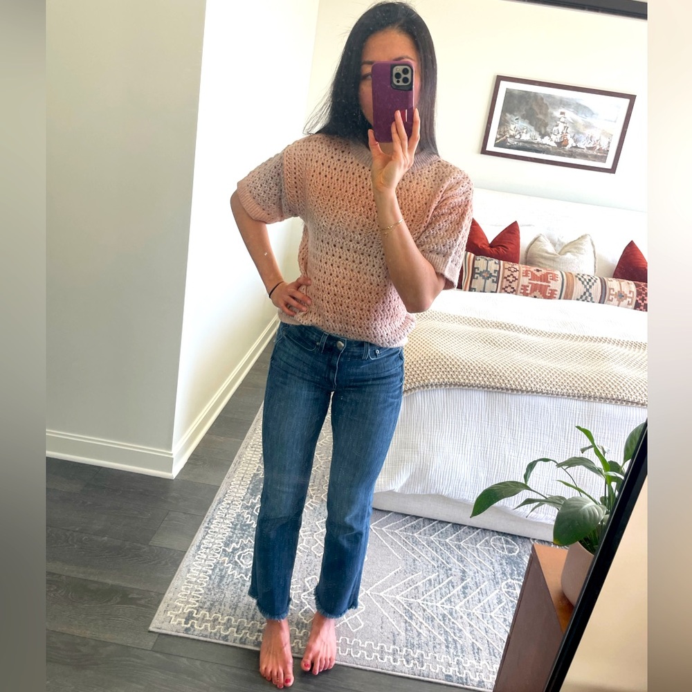 Open Knit Ombré Sweater